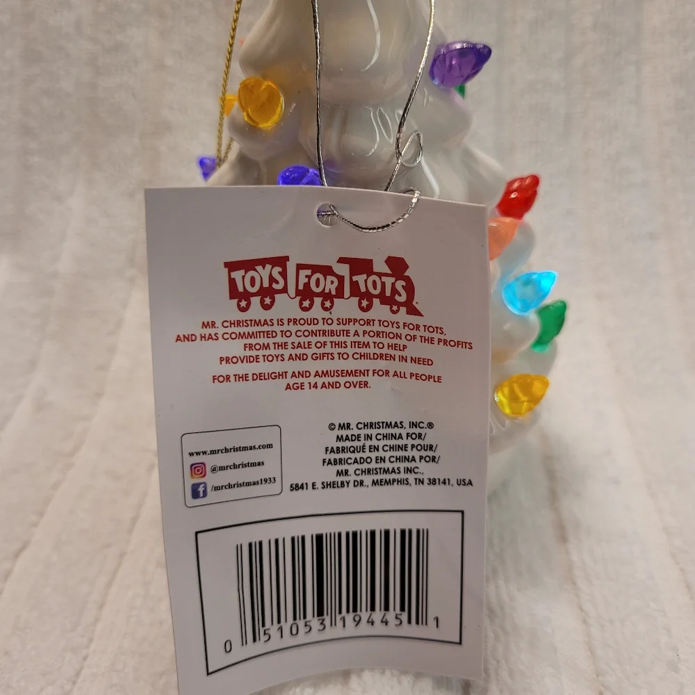 Mr. Christmas Nostalgic Tree Ornament with Gift Bag - New!